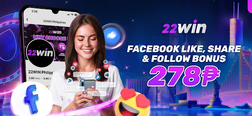 Facebook bonus at 22Win