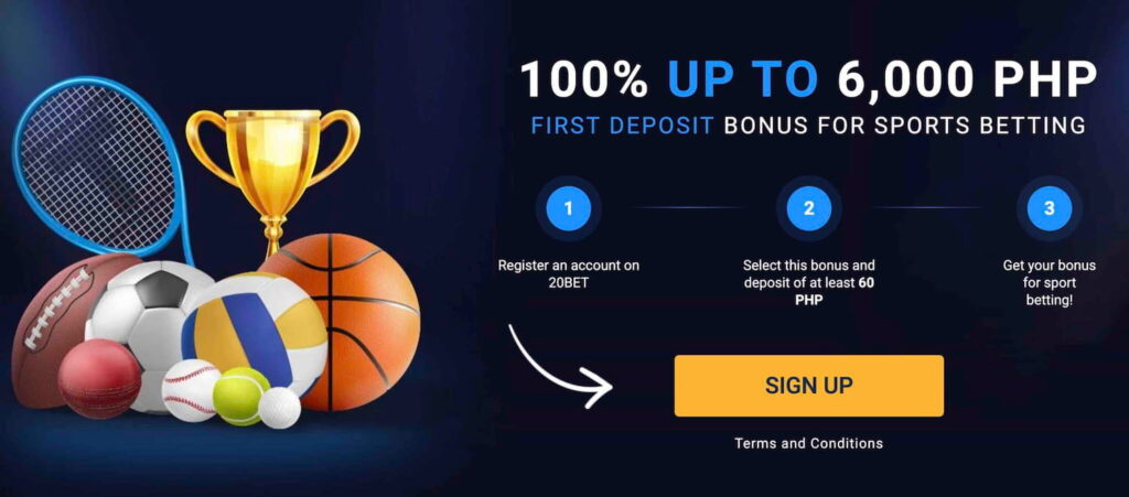 Sports Bonus at 20Bet