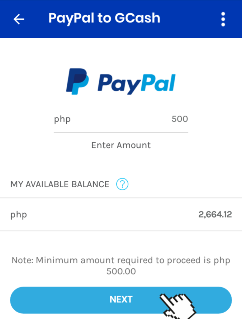 GCash to PayPal Transfer Fee
