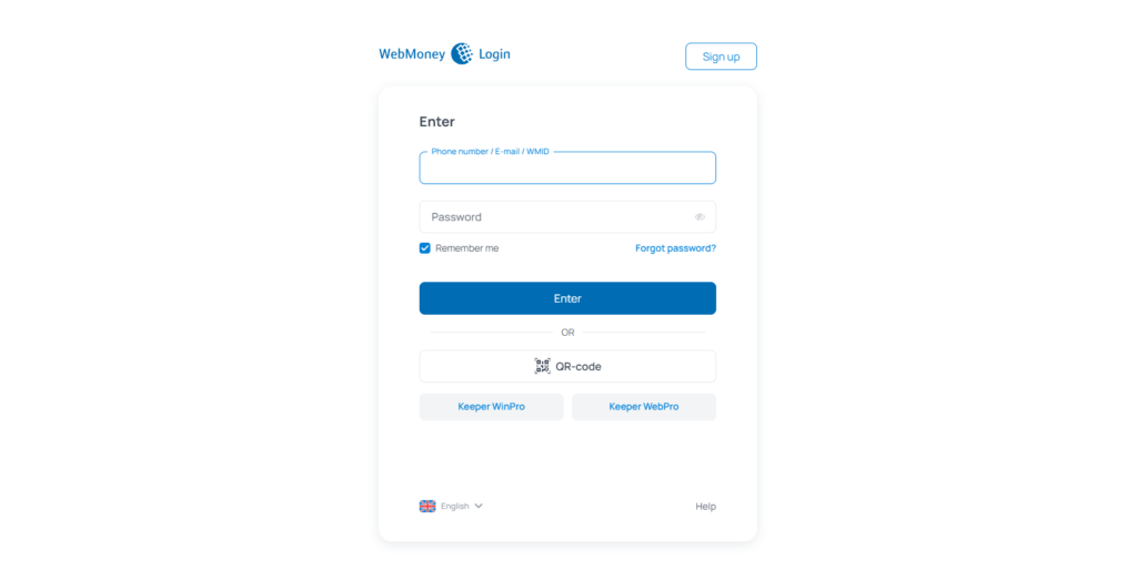 Registering with WebMoney