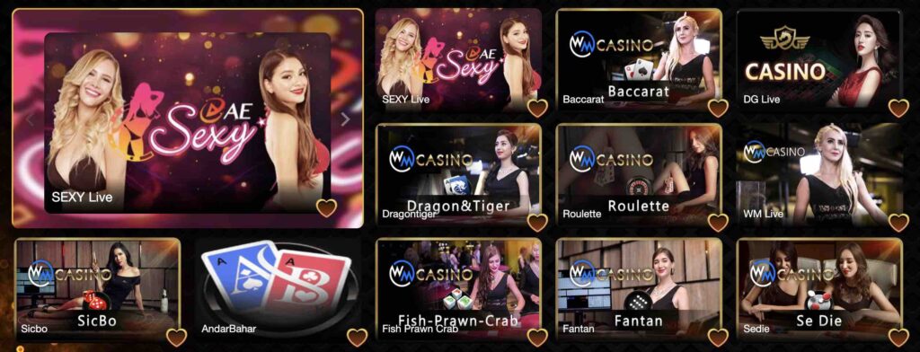 PGasia Live Casino Games